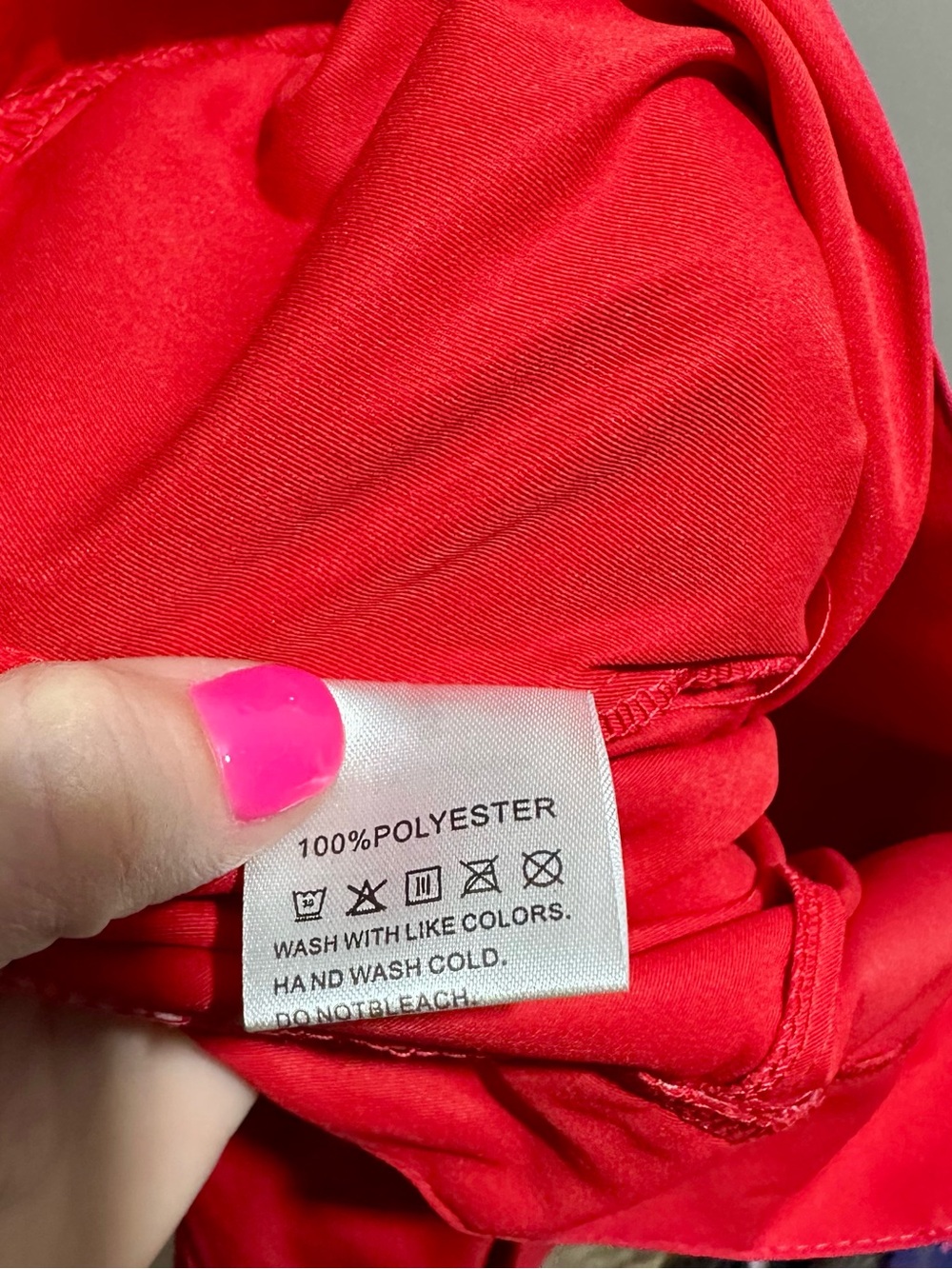 Slim Red Dress Pants with Front Seam Detail Size S (1170) - Picture 6 of 6